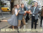 Das „Wiesnzelt” am Stiglmaierplatz: Die größte Party Münchens während der Wiesn geht in die zwölfte Runde – im zweiten Jahr mit den Reinbolds vom „Schützen-Festzelt“ (©Foito: Martin Schmitz)
